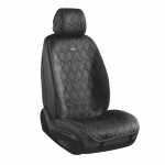 Премиум накидки для передних сидений CarLife Racer, black 2шт