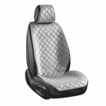 Комплект премиум накидок для сидений CarLife Turbo, grey 