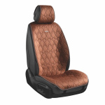 Комплект премиум накидок для сидений CarLife Racer, coffee 