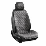 Комплект премиум накидок для сидений CarLife Nitro, grey 