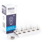 Лампа накаливания Brevia P21/4W 12V 21/4W BAZ15d CP, 10шт