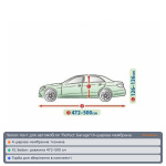 Чохол-тент для автомобіля Perfect Garage(4-шарова мембрана тканина)+торба XL Sedan 472 - 500 х 136 x 148 см — тойота corolla e210 с 2019