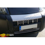 Fiat Fiorino/Qubo (2007-) Накладки на передний бампер (нерж.) 15 шт. - Omsa Line