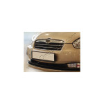 Hyundai Accent седан (06.06>) Накладки на решітку радіатора (нерж.) 2 шт. - Omsa Line