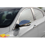 Hyundai Elantra (2011-) Накладки на дзеркала з поворотником (нерж.) 2 шт. - Omsa Line