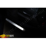 Peugeot Bipper (2008-) Дверні пороги (нерж.) 2 шт. - Omsa Line