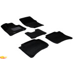 Тришарові килимки Sotra 3D Premium 12mm Black для Porsche Cayenne (958) (mkII) 2011-2018