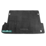 Килимок в багажник для Тойота Land Cruiser Prado (7-місць.) (J150) 2009> - текстиль Classic 7mm Grey Sotra