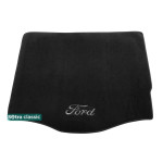 Килимок в багажник Ford Focus (хетчбек) (mkIII) 2010 → - текстиль Classic 7mm Black Sotra