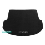 Килимок в багажник Hyundai Santa Fe (DM / NC) (mkIII) 2012-2018 - текстиль Classic 7mm Black Sotra