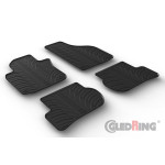Резиновые коврики для Golf V 2003-2008 (oval clips) Gledring 