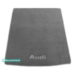 Двухслойные коврики для Audi A6 Avant (C5)(багажник) 1998-2004 Grey Sotra Premium 10mm