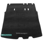 Двошарові килимки Black для Volkswagen Caddy (Life) (mkIII) (багажник) 2004-2015 Sotra Premium 10mm