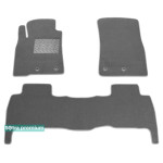 Двошарові килимки Grey для Тойота Land Cruiser (1-2 ряд) (J200) 2012-2015 Sotra Premium 10mm