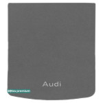 Двухслойные коврики Grey для Audi A6 (универсал)(С7)(багажник) 2011> Sotra Premium 10mm