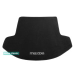 Двошарові килимки Black для Mazda CX-9 (mkII) (багажник) 2016> Sotra Classic 7mm