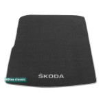 Двухслойные коврики Grey для Skoda Superb (хетч)(mkIII)(багажник) 2015> Sotra Classic 7mm