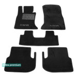 Двухслойные коврики Black для BMW 5-series (F10/F11) 2013-2017 Sotra Premium 10mm 