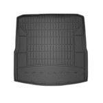 Резиновый коврик в багажник  для Skoda Superb (универсал)(mkII) 2008-2015 (без боковых ниш)(багажник) Frogum