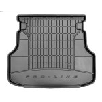 Резиновый коврик в багажник  для Тойота Avensis (универсал)(mkII) 2003-2009 (без доп. грузовой полки)(с боковыми нишами)(багажник) Frogum 