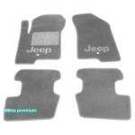 Двухслойные коврики Grey для Jeep Patriot (MK) 2007-2016 Sotra Premium 10mm