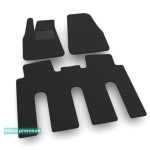 Двошарові килимки Black для Tesla Model X (mkI) (1-2 ряд) 2015 → Sotra Premium 10mm
