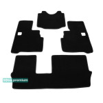 Двошарові килимки Black для Mitsubishi Grandis (7-місць.) (2-3 ряд) 2003-2011 Sotra Premium 10mm