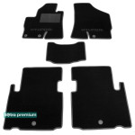 Двухслойные коврики Black для Hyundai ix55 / Veracruz (1-2 ряд) 2008-2012 Sotra Premium 10mm
