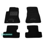 Двухслойные коврики Black для Ford Mustang (mkVI) 2015→ Sotra Premium 10mm