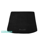 Двухслойные коврики Black для Audi A4 (B9)(седан)(багажник) 2015→ Sotra Premium 10mm
