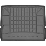 Гумовий килимок в багажник для Ford S-Max (5 місць.) (MkI) 2006-2015 (без дворівневого статі) (складений 3й ряд) - Frogum 