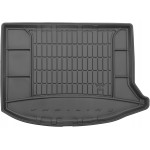 Гумовий килимок в багажник для Mazda 3 (хетчбек) (mkII) 2009-2013 (верхній рівень) (без Bose акустики) - Frogum 