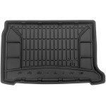 Гумовий килимок в багажник для Citroen DS3 (mkI) 2009-2016 (без дворівневого статі) (з сабвуфером) - Frogum 