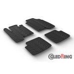 Резиновые коврики Gledring для Fiat Panda (mkIII) 2014→ (4 clips)