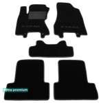 Двухслойные коврики Black для Nissan X-Trail (T31)(mkII) 2007-2013 Sotra Premium 10mm