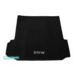 Двошарові килимки Black для BMW X5 (F15) (з вирізами під полози) (багажник) 2014-2018 Sotra Classic 7mm