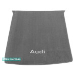 Двухслойные коврики Grey для Audi Q8 (mkI)(багажник) 2018→ Sotra Premium 10mm