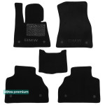 Двухслойные коврики Black для BMW X7 (G07)(1-2 ряд) 2019→ Sotra Premium 10mm