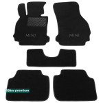 Двошарові килимки Mini Clubman (F54) (mkII) 2015> - Premium 10mm Black Sotra