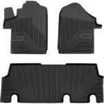 Гумові килимки для Mercedes-Benz V-Class (W447)(1-2 ряд) 2014-> - Frogum №77 