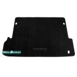 Килимок в багажник для Тойота Land Cruiser Prado (7-місць.) (J150) 2009 → Black Sotra Premium 10mm