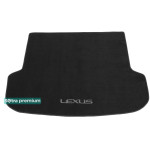 Коврики Lexus RX (mkIV)(багажник) 2016-> текстильные Premium - Черные 