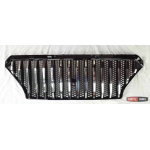 Hyundai Santa Fe 2018+ решетка радиатора без лого хром - 2018