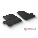 Резиновые коврики для Ford Tourneo Custom (mkI)(1 row) 2018-> automatic Gledring 