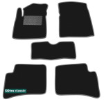 Двошарові килимки для Тойота Yaris (5-дв. Хетчбек) (XP10) (mkI) 1999-2005 - Classic 7mm Black Sotra