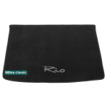 Килимок в багажник Kia Rio (хетчбек) (JB) (mkII) 2005-2011 - текстиль Classic 7mm Black Sotra