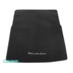 Килимок в багажник Mercedes-Benz GLS-Class (X166) (складений 3й ряд) 2012 → - текстиль Classic 7mm Grey Sotra