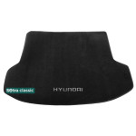 Коврик в багажник Hyundai ix35 (LM) 2010-2015 - текстиль Classic 7mm Black Sotra