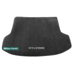 Килимок в багажник Hyundai ix35 (LM) 2010-2015 - текстиль Classic 7mm Grey Sotra