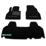 Двошарові килимки Mercedes-Benz Citan (W415) 2012 → - Classic 7mm Black Sotra